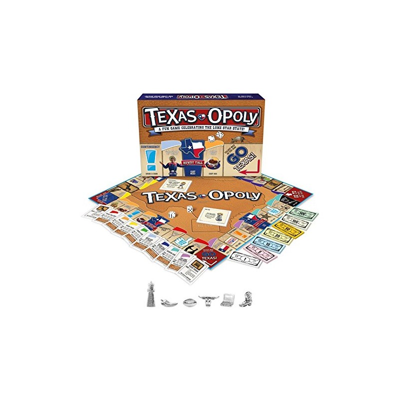 Late for the Sky Texas-opoly Game, 96 months to 9600