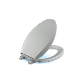 KOHLER CACHET NIGHTLIGHT RL QC EB TOILET SEAT, Ready Latch, Elongated, ICE GREY