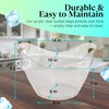 Large Ice Bucket for Parties, 8L Drink Bin, Clear Champagne