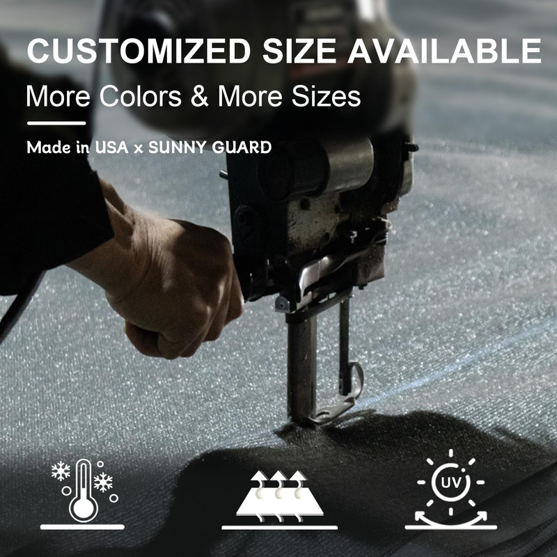 SUNNY GUARD Sun Shade Sail 10' x 13' Rectangle Sand