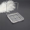luzen 3Pcs Empty Eyeshadow Palette Box Clear Plastic DIY Refillable