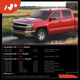 A-Premium Idle Air Control Valve IAC + Throttle Position Sensor TPS Compatible with Chrysler Sebring 2001-2005 & Mitsubishi Eclipse 2000-2005, Galant 1999-2003, Montero, Montero Sport & Dodge Stratus