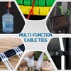 WALWAL 8 inch Cable Ties, Easy-Use Cable Management for Home,