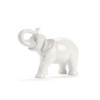 Abbott Collection Ceramic Elephant Figurine, White (Medium)