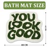 YOOCHUENG Bathroom Mat Alphabet Non Slip Bath Mat Creativity Funny