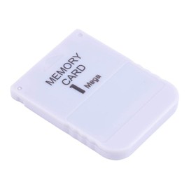 1Mb Memory Card for Ps, Ps1 Memory Card Compatible with Any Games, White