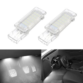 2Pcs LED Footwell Light Luggage Compartment Glove Box Lamps for S/eat A/teca Alhambra for S/koda S/uperb Rapid for V/W P/assat B6 B7 G/olf 5 6 C/addy