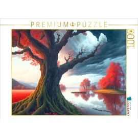 CALVENDO Puzzle Fairy Tale Landscape with Trees | 1000 Pieces Size 25" x 19"