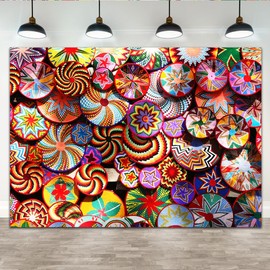Lofaris Ethiopian Theme Bckdrop Ethiopian Handmade Habesha Baskets Photography Background Happy Birthday Baby Shower Bridal Shower Colorful Ethiopia Africa Party Decoration Banner 7x5ft
