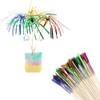 Kingsie 100 Pcs Cocktail Picks Disposable Bling Fringe Fruit Picks