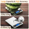 Food Scale, 33lb Digital Kitchen Scale with Stainless Steel &