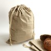 Reusable Bread Bags Made of Organic Linen, Pack of 5,