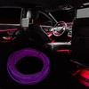 X AUTOHAUX 4 Meter/13ft Neon EL Wire Strip Purple Light