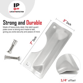 LATCHPROTECTOR 3" X 7" Latch Guard for Out-Swinging Doors