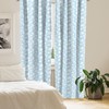 Ambesonne Blue Sky Window Curtains, Continuous Fluffy Clouds Motifs Cartoon