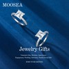 MOOSEA Promise Rings for Couples, Moissanite Travel Rings for Women