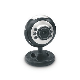 Dynamode USB Plug and Play Webcam with Microphone (2MP, 6 LED)