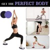ZILLEEN Exercise Sliders for Working Out Purple Fitness Discs for