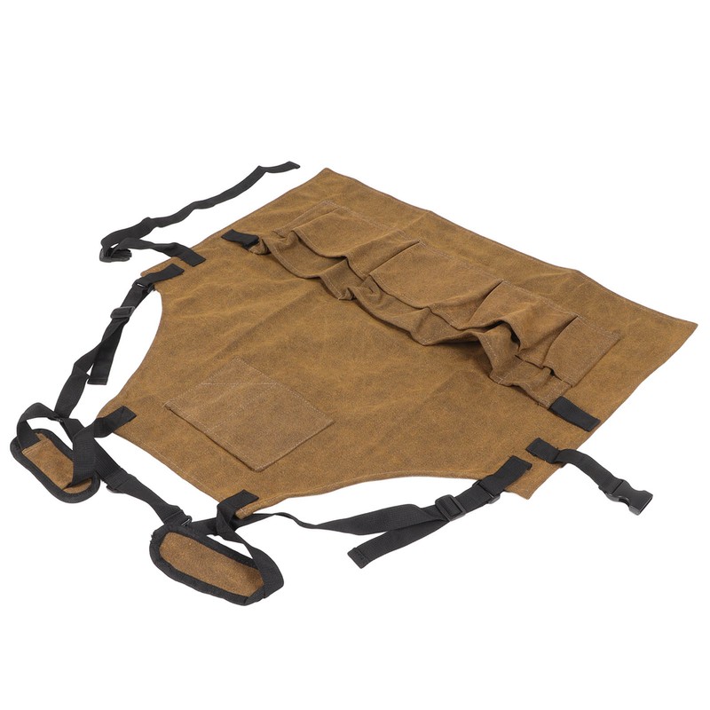 Woodworking Apron Thick Shoulder Pads Adjustable Strap Work Apron with
