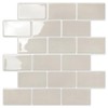 STICKGOO Peel and Stick Backsplash Subway Tiles, 10 Sheets of