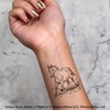 4 x 'Horse Trotting' Temporary Tattoos - Water Resistant, Skin-Safe,
