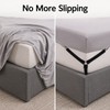 4-Piece Bed Sheet Grippers for Secure Sheet Fit - Adjustable
