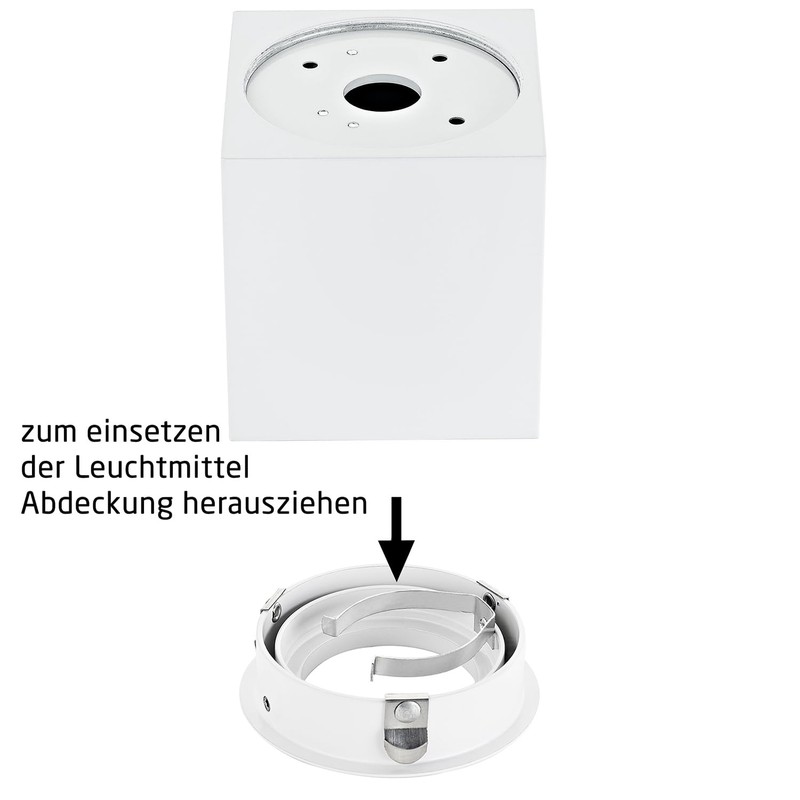 Sweet-LED Surface Light Round Square Includes GU10 5W 450 Lumen