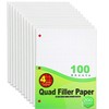 Emraw 4-1" Filler Paper Quad Ruled Loose Leaf Filler Papers