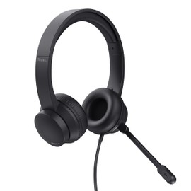 Trust HS-201 Computer Over Ear Headset Wired Stereo Black