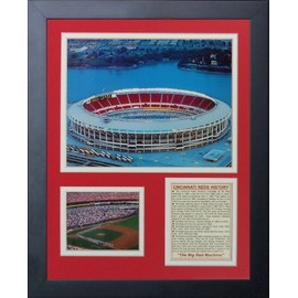Legends Never Die "Cincinnati Reds Riverfront Stadium Framed Photo Collage, 11 x 14-Inch, (11328U)