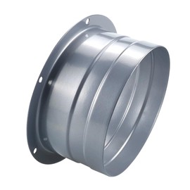 I'm so happy Duct Connector 5.9 inches (150 mm) Straight Pipe Flange Duct Hose Fitting Ventilation Duct Plumbing (100mm)