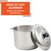 IMUSA USA Heavy Duty Cajun Aluminum Stock Pot 14 Quart,