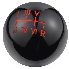 Padaodao 6 Speed Car Shifter Knob Gear Stick Head Replacement for Most Transmission Vehicles SUV Trucks, Black