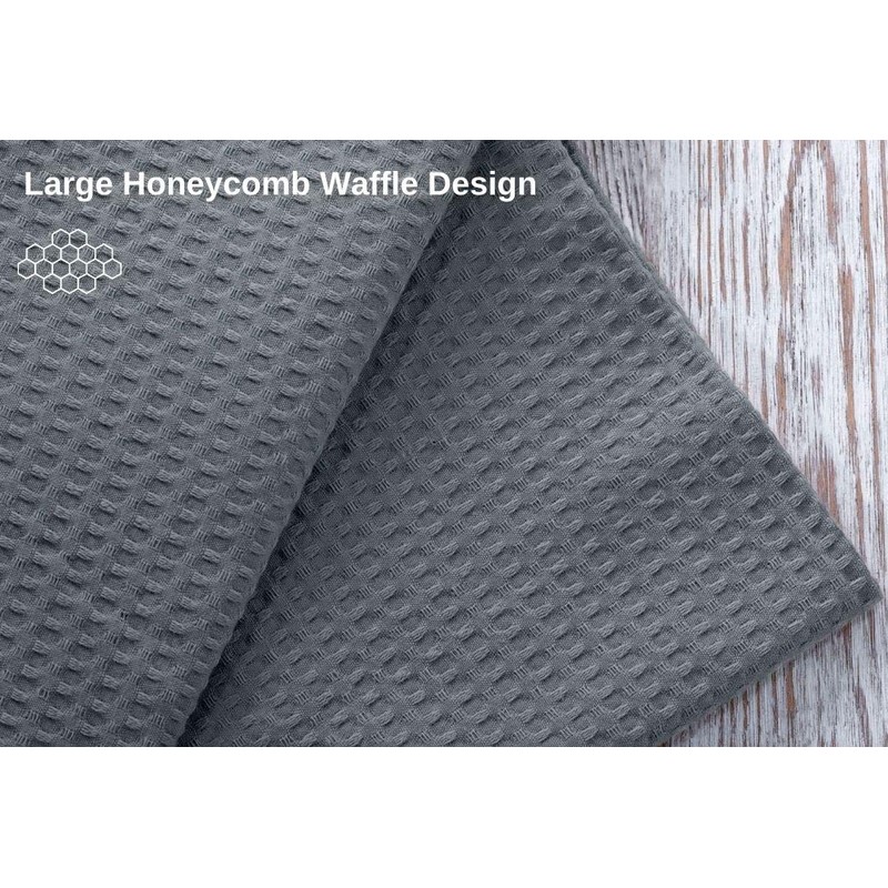 Pagnanno, Hotel Quality Tea Towel with Waffle Weave, Professional Cotton,