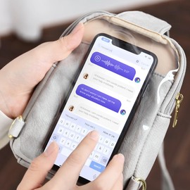 INICAT Small Sling Bag Crossbody Vegan Leather Fanny Packs for Women Fashionable Chest Bag for Travel(Brown)