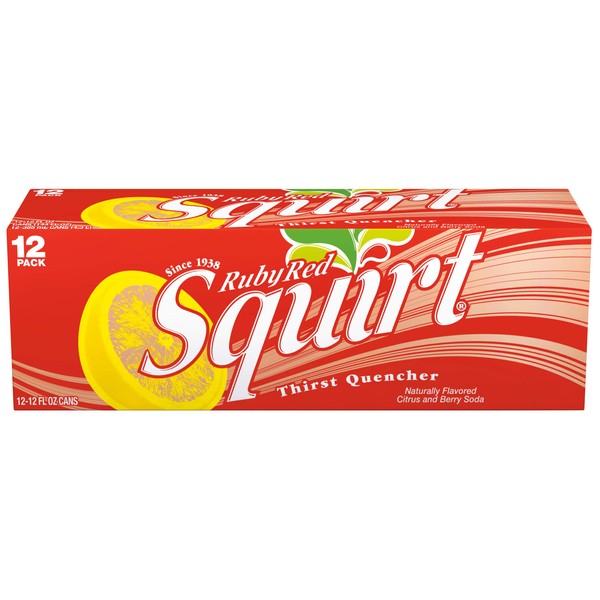 Squirt Ruby Red, 12 Fluid Ounce Can, 12 Count