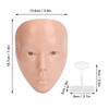 5D Cosmetic Practice Face Set Silicone Reusable Makeup Mannequin Face