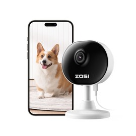 ZOSI Indoor WiFi Camera,1080P Home Mini CCTV Dome Camera, House Security Camera for Elder/Baby/Dog/Pet Monitor with App, Day and Night Video, Alexa enabled, Human/Motion Detection, 2 Way Audio