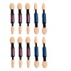 minkissy Professional Eyeshadow Brush Set 10pcs Dual Sided Makeup Brush