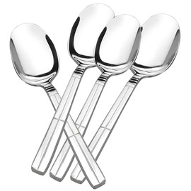 Saedy 8 Pieces Large Stainless Steel Spoon, Stainless Steel Banquet Serving Spoon
