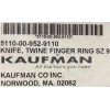 Handy Brand Metal Ring Knives, Original, Safety, Size #9 (Qty
