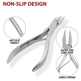 ASM® Toenail Clippers, Scissors & Nippers - Heavy Duty Pedicure Tools for Thick Nails, Ingrown Toenails -Nail Clippers - 4.75” Straight Grip Clipper| Toe Nail Clippers for Thick Nails|Nail Cutters