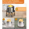 Garbuildman 15-27 Inch Universal Firepit Stand for Solo Stove Bonfire