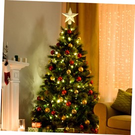 Ciieeo 20pcs Mini Christmas Tree Top Star Tiny Christmas Tree Fairy Tree Topper Christmas Star Ornament Christmas Star Decoration Tree Star Ornament Holiday Tree Star Topper Xmas Plastic