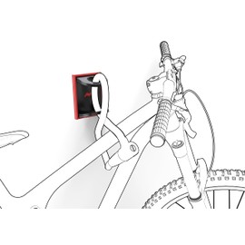 Meliconi MyBike Wall Anti-Theft Device Easy to Install Anti-Theft System for Indoor and Outdoor Use Made in Italy