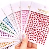 IHUKEIT 10 Sheets Glitter Heart Nail Stickers for Women Girls