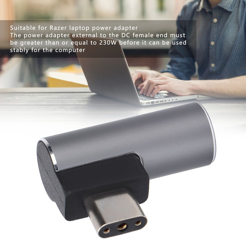 Laptop Power Adapter DC Female to 3Pin Portable Power Adapter