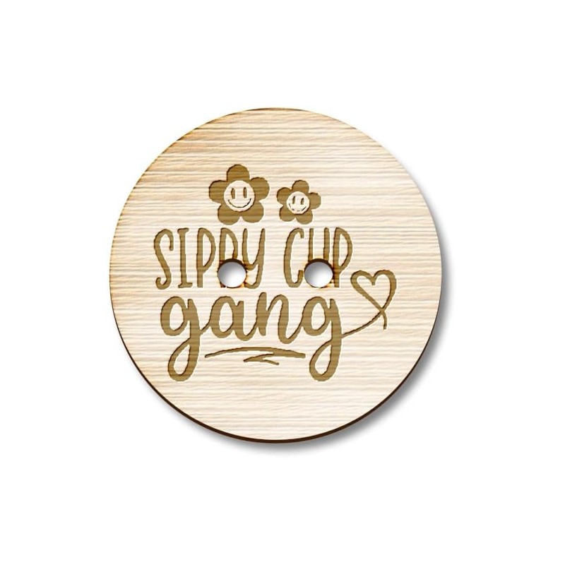 8 x 23mm 'Sippy Cup Gang Baby Child Toddler Funny