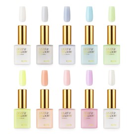 APRÉS Light and Shadow 40 Sheer Gel Couleur Nail Polish Collection, Set of 10 10ml (Summer - A Hot Moon, 10 pcs)