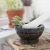 HEALLILY Ceramics Pestle Grinder Pestle Herb Food Grinding Stick Spice